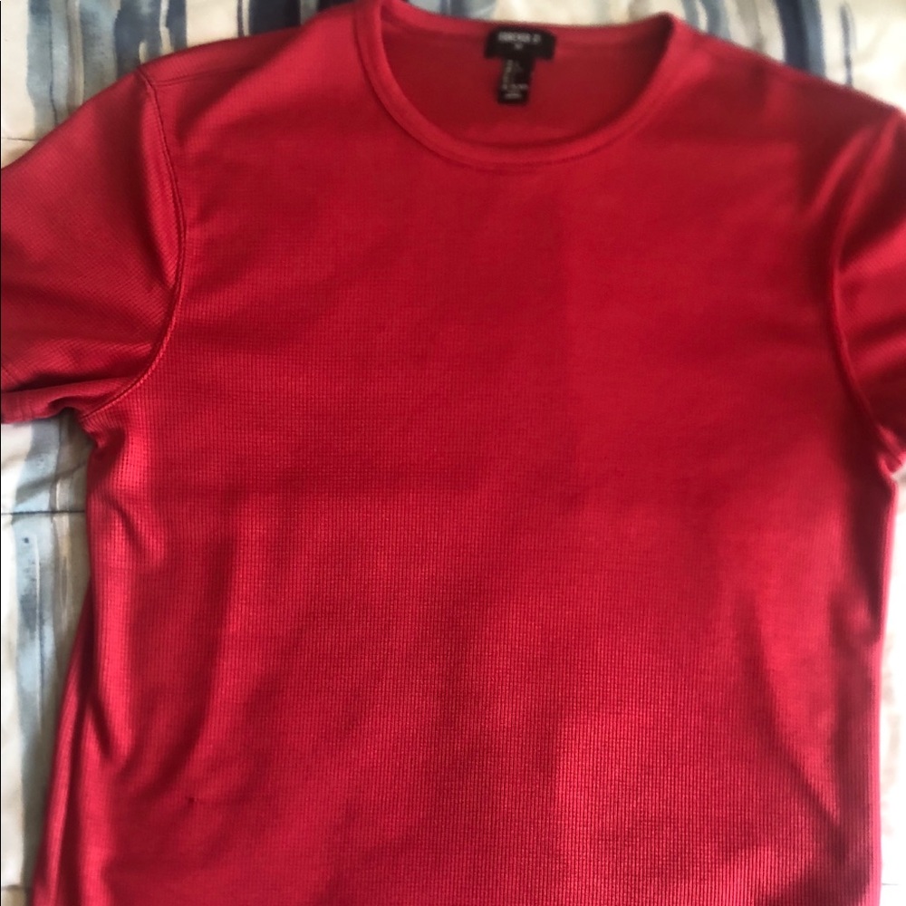 Red forever 21 men shirt